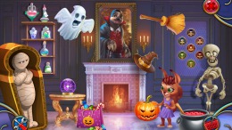 Скриншот игры Travel Mosaics 10: Spooky Halloween