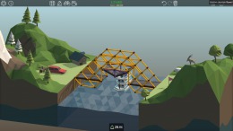 Скриншот игры Poly Bridge